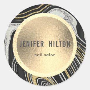 Adesivo Dourado dourado do geodo agro contemporâneo modern