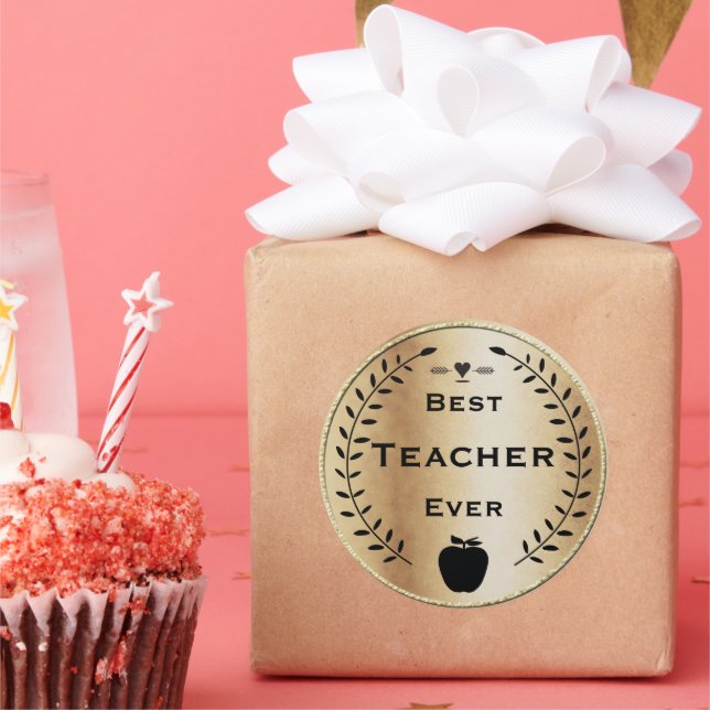 Adesivo Dourado e negro Laurel Wreath Melhor Prêmio de Pro (Festa)