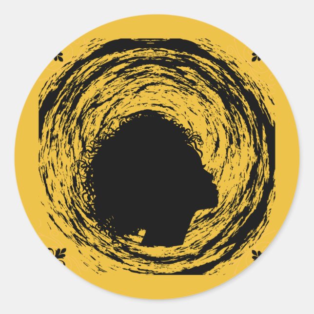 Adesivo Dourado e preto (Frente)