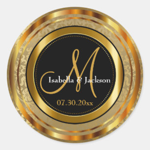 Adesivo Dourado e preto