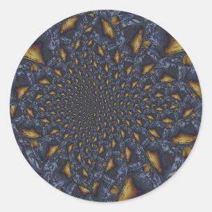 Adesivo Dourado e Silver Blue Molten Metal