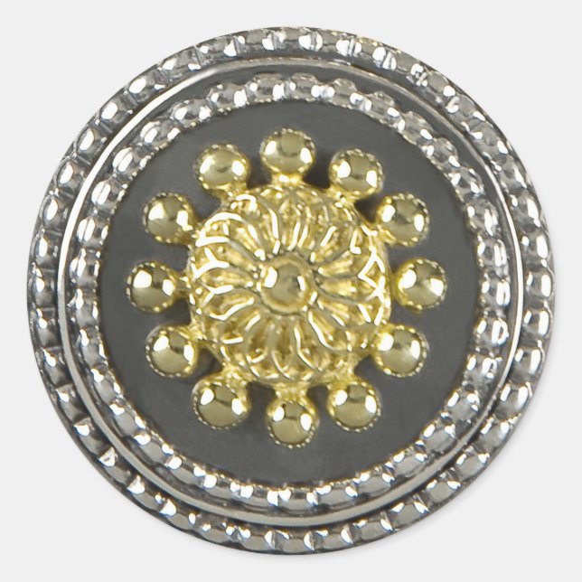 Adesivo Dourado e Silver Medallion Sticker (Frente)