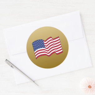 Adesivo Dourado Flag Stickers