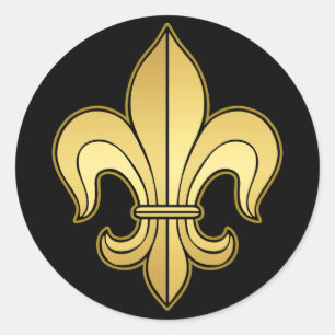 Adesivo Dourado Fleur de lis