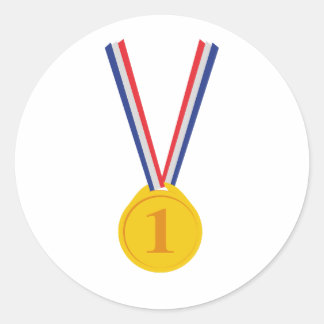 Adesivo Dourado ganhador de medalhas