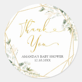 Adesivo Dourado Greenerescência Geométrica Bebê em Sangue