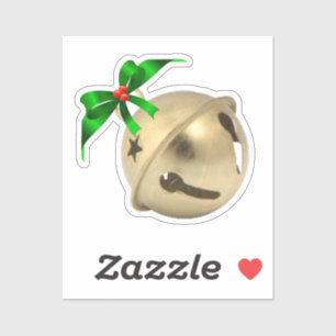 Adesivo Dourado Jingle Bell