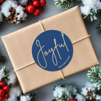 Dourado JOYFUL no Natal Azul