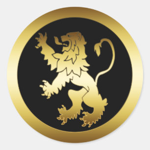 ADESIVO DOURADO LION