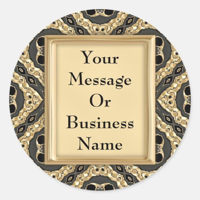 Adesivo Dourado lugar embutido (Frente)