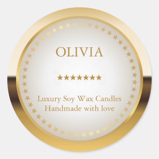 Adesivo Dourado metálico (Frente)