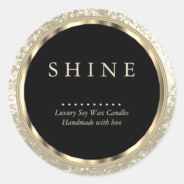 Adesivo Dourado metálico, preto e marfim (Frente)