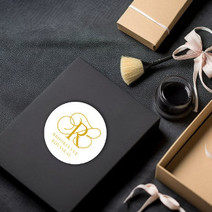 Adesivo Dourado Monograma Jewelry Designer