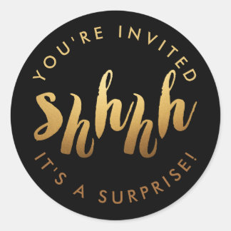 Adesivo Dourado no dia de aniversário de cor personalizada