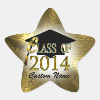 Adesivo Dourado Personalizado Da Classe 2014