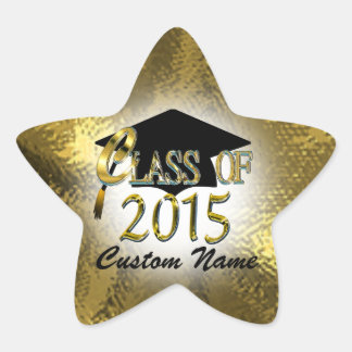 Adesivo Dourado Personalizado Da Classe 2015