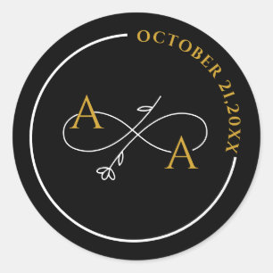 Adesivo dourado personalizado para amor infinito d