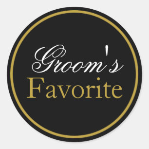 Adesivo Dourado Preto Preto Preto do Casamento Favorito do