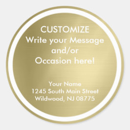 Adesivo Dourado Profundo escovado - Personalizar/Modelo