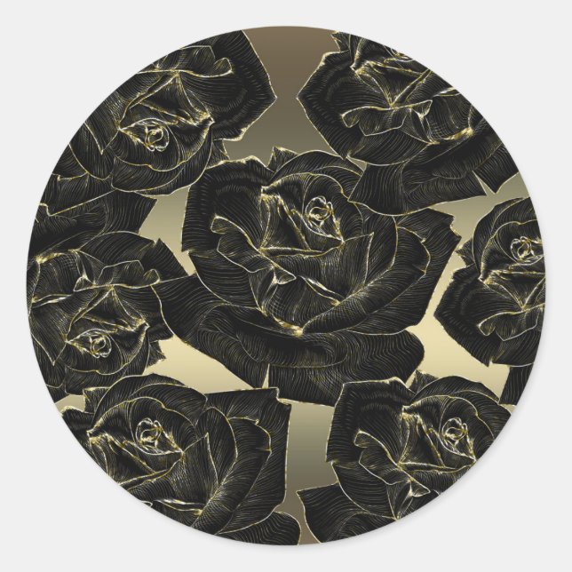 Adesivo Dourado & Rosa Glam Elegante Chique Sofisticada Fe (Frente)