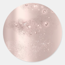 Adesivo Dourado Rosa Spark Obrigado Chá de panela