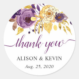 Adesivo Dourado Roteiro De Caligrafia Floral Muito Obrigad