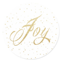 Dourado Sparkles Joy Stickers
