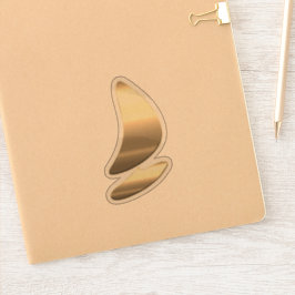 Adesivo Dourado 'Surfing Sticker'