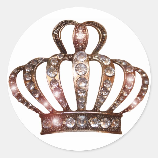 Adesivo Dourado Tiara Stickers (Frente)