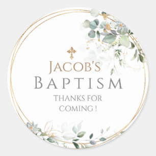 Adesivo Dourado Verde Eucalyptus Square Sticker