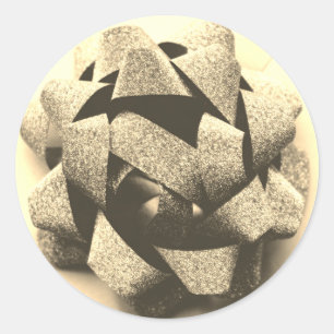 Adesivo Dourado visual presente arco