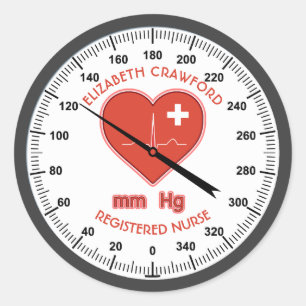 Adesivo Doutor cuidados médicos da enfermeira do monitor