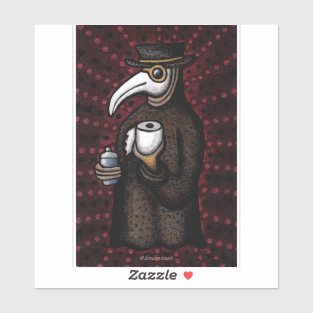 Adesivo Doutor Engraçado com Papel de Banheiro (Folha)