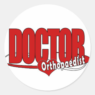 ADESIVO DOUTOR VERMELHO DO ORTHOPEDISTA LOGO