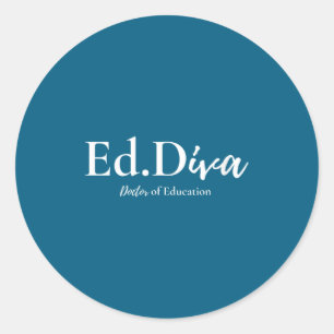 Adesivo Doutora em educação edd diva doutorado feminino
