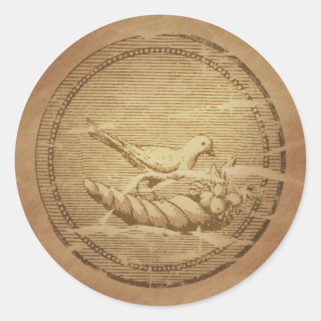 Adesivo Dove & Cornucopia Boa Fortuna (Frente)