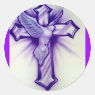 Adesivo Dove e Cruz