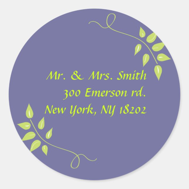 Adesivo Dove of Peace Leaf Wedding Reply Sticker Seal (Frente)