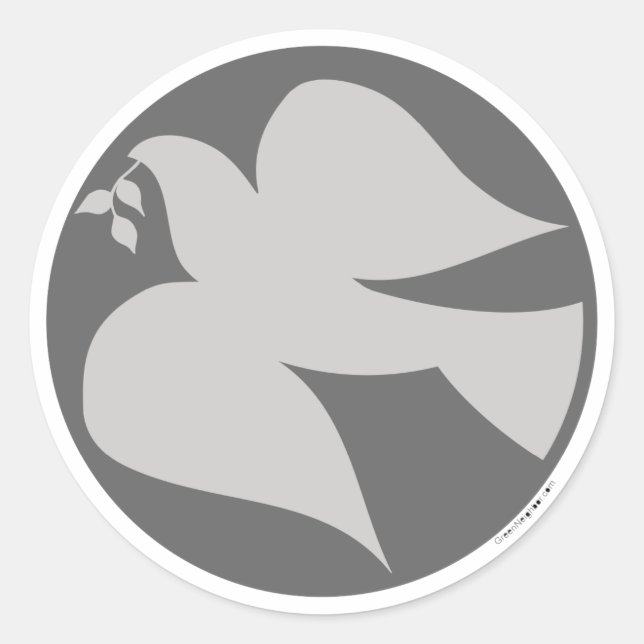 Adesivo Dove of Peace Sign (Frente)
