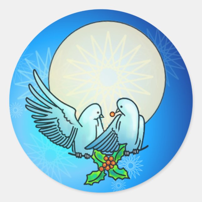 Adesivo DOVES & HOLLY by SHARON SHARPE (Frente)