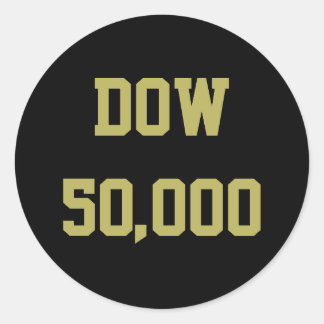 Adesivo Dow 50.000 Celebração do mercado de ações