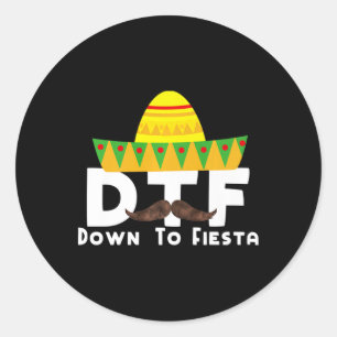Adesivo Down To Fiesta - Cinco De Mayo Costume Party Outfi
