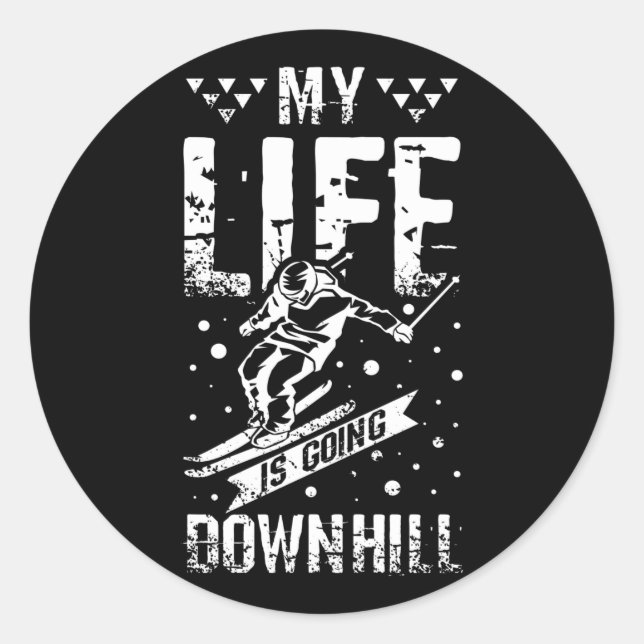 Adesivo Downhill Skiing (Frente)