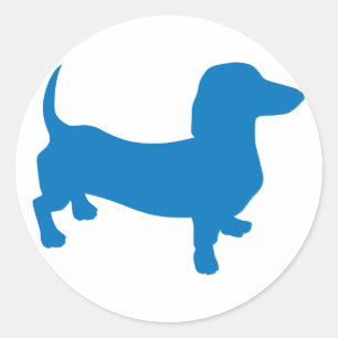 Adesivo Doxie azul, Dachshund