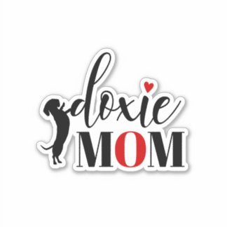 Adesivo Doxie Mãe