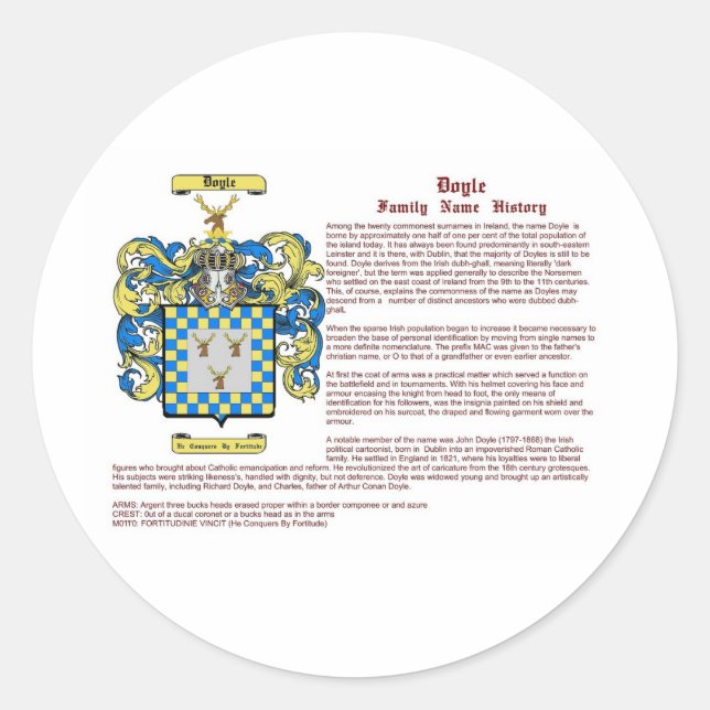 Adesivo Doyle (história) (Frente)