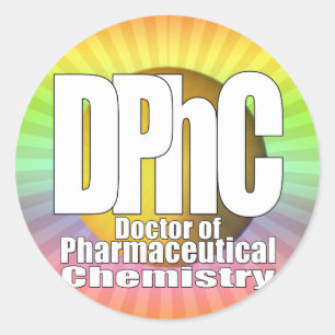 Adesivo DPhC LOGO Doutor em Química Farmacêutica