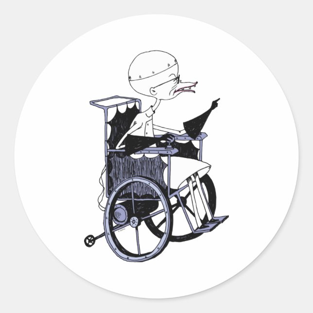 Adesivo Dr Finkelstein Mad Scientist Baby  (Frente)