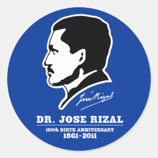 Adesivo Dr. Jose Rizal no 150º Aniversário das Souvenirs