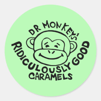 Adesivo Dr. Monkey Round Stickers